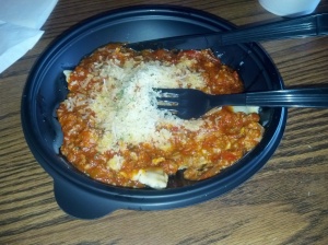 I have no problem vouching for their raviolli. They also offer it with alfredo.